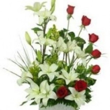 Roses and lilies