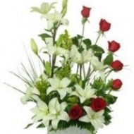 Roses and lilies