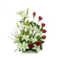 Roses and lilies